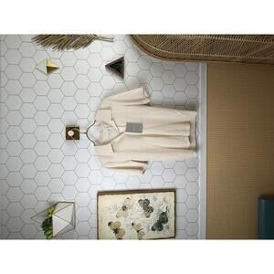 Everlane Cream Oraganic Cotton Button Collared Polo - Size - Small - NWT